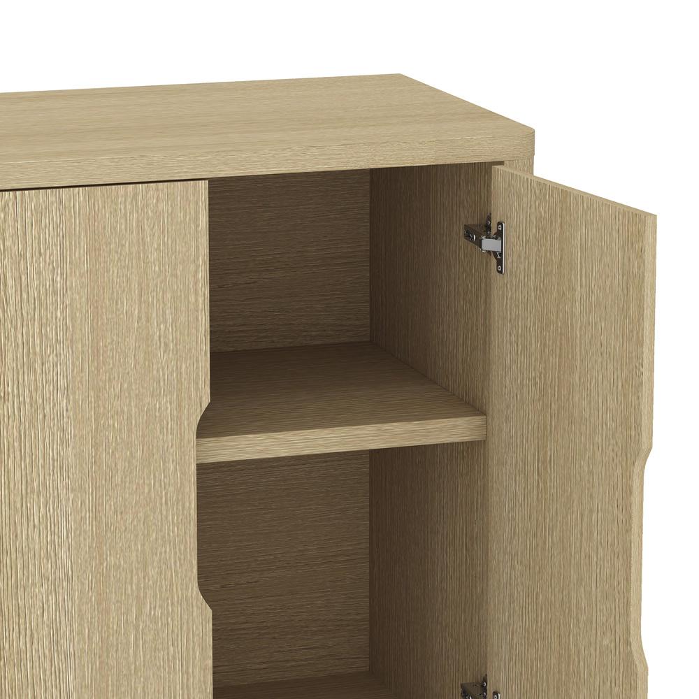 Manhattan Comfort - Rivington 60in Sideboard in Natural Oak (4-Shelf) - SB009-NA veiw 6