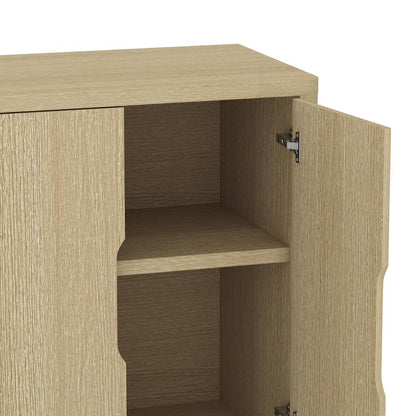 Manhattan Comfort - Rivington 60in Sideboard in Natural Oak (4-Shelf) - SB009-NA veiw 6