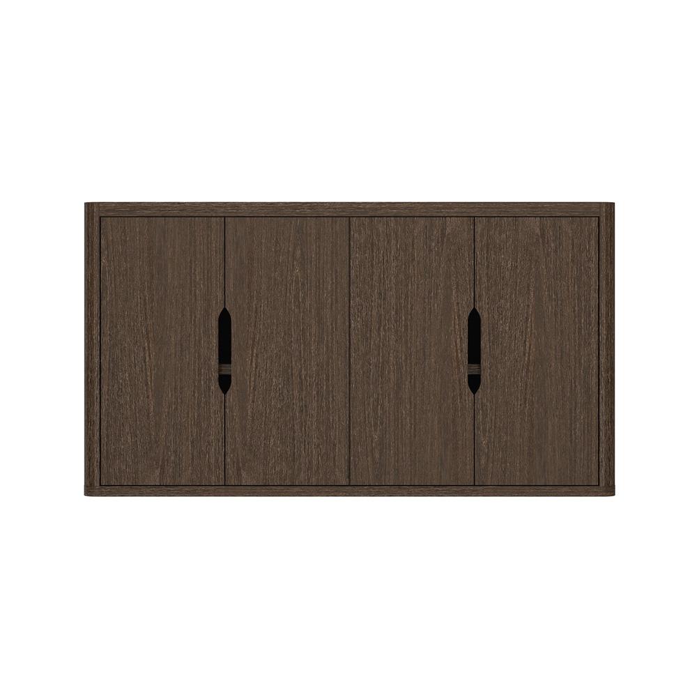 Manhattan Comfort - Rivington 60in Sideboard in Walnut (4-Shelf) - SB009-BR veiw 1