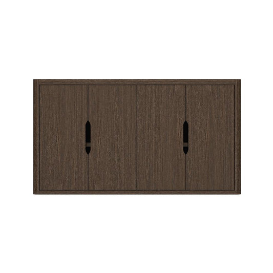 Manhattan Comfort - Rivington 60in Sideboard in Walnut (4-Shelf) - SB009-BR veiw 1