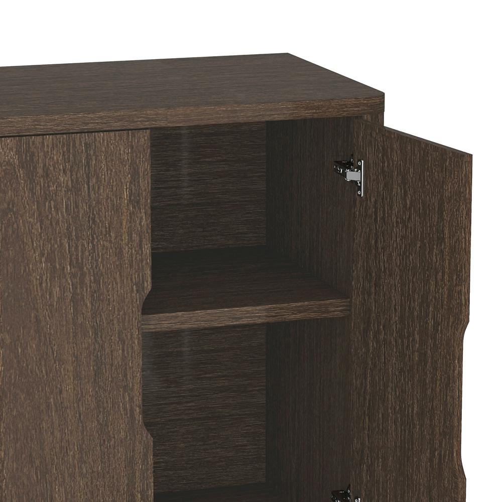 Manhattan Comfort - Rivington 60in Sideboard in Walnut (4-Shelf) - SB009-BR veiw 6
