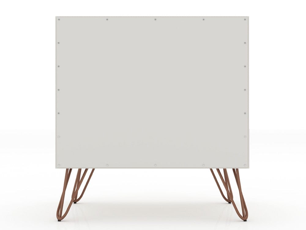 Manhattan Comfort - Rockefeller 1.0 Nightstand in Off White - 101GMC8 veiw 4