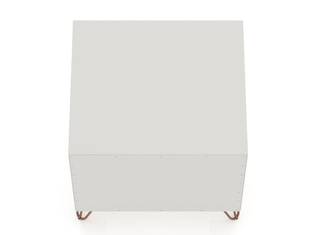 Manhattan Comfort - Rockefeller 1.0 Nightstand in Off White - 101GMC8 veiw 5