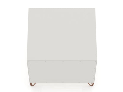 Manhattan Comfort - Rockefeller 1.0 Nightstand in Off White - 101GMC8 veiw 5