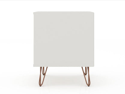 Manhattan Comfort - Rockefeller 2.0 Nightstand in Off White - 102GMC8 veiw 4