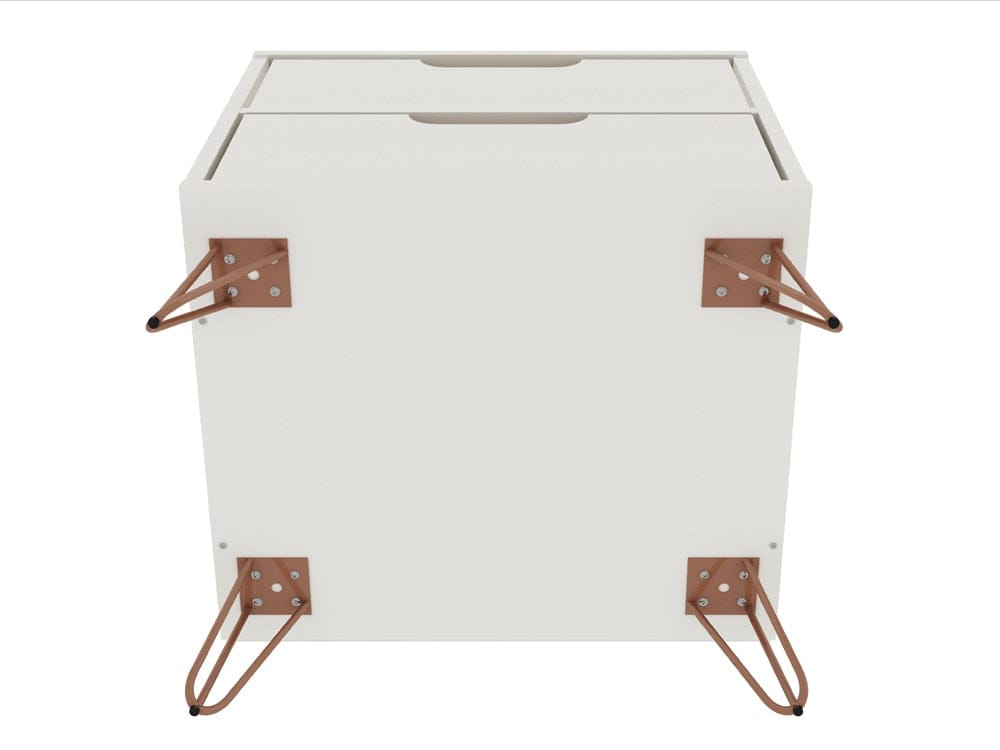 Manhattan Comfort - Rockefeller 2.0 Nightstand in Off White - 102GMC8 veiw 5