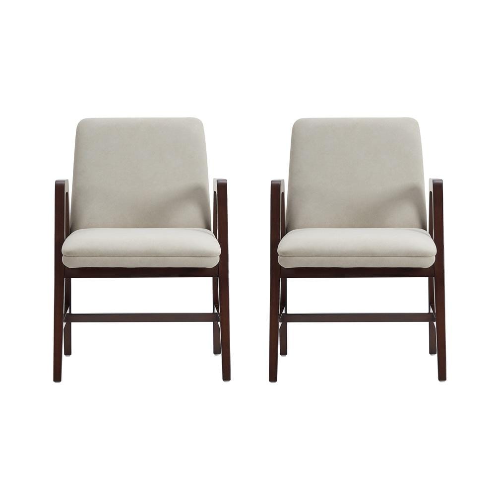 Manhattan Comfort - Stella Dining Armchair in Champagne - Set of 2 - 2-DC101AR-OM veiw 1