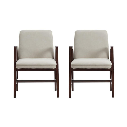Manhattan Comfort - Stella Dining Armchair in Champagne - Set of 2 - 2-DC101AR-OM veiw 1