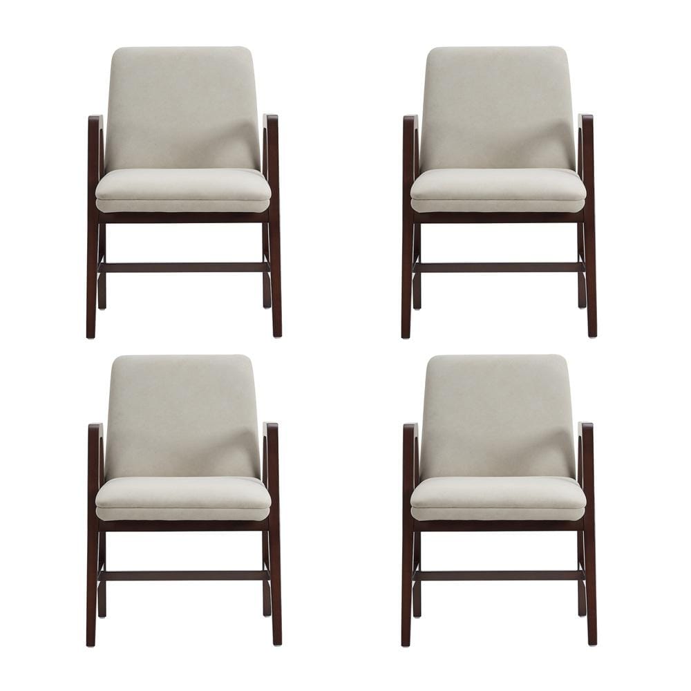 Manhattan Comfort - Stella Dining Armchair in Champagne - Set of 4 - 4-DC101AR-OM veiw 1