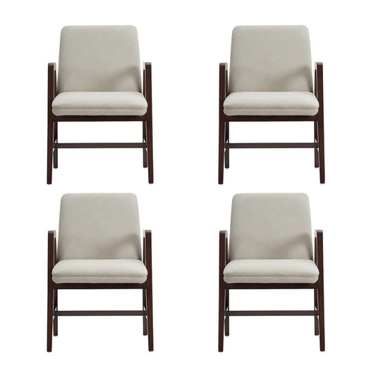 Manhattan Comfort - Stella Dining Armchair in Champagne - Set of 4 - 4-DC101AR-OM veiw 1