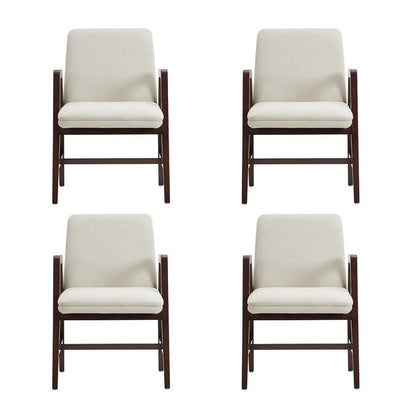 Manhattan Comfort - Stella Dining Armchair in Cream - Set of 4 - 4-DC101AR-CR veiw 1