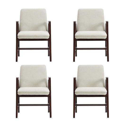 Manhattan Comfort - Stella Dining Armchair in Cream - Set of 4 - 4-DC101AR-CR veiw 1