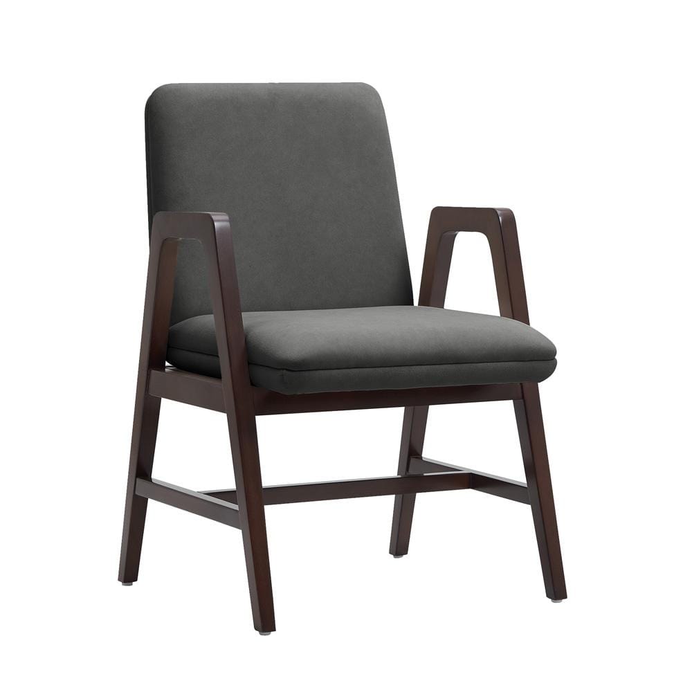 Manhattan Comfort - Stella Dining Armchair in Graphite - Set of 2 - 2-DC101AR-GY veiw 3