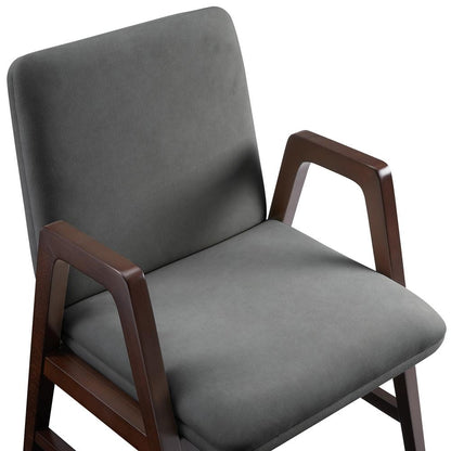 Manhattan Comfort - Stella Dining Armchair in Graphite - Set of 2 - 2-DC101AR-GY veiw 6