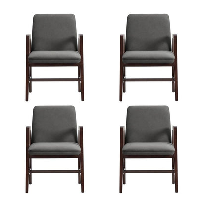 Manhattan Comfort - Stella Dining Armchair in Graphite - Set of 4 - 4-DC101AR-GY veiw 1