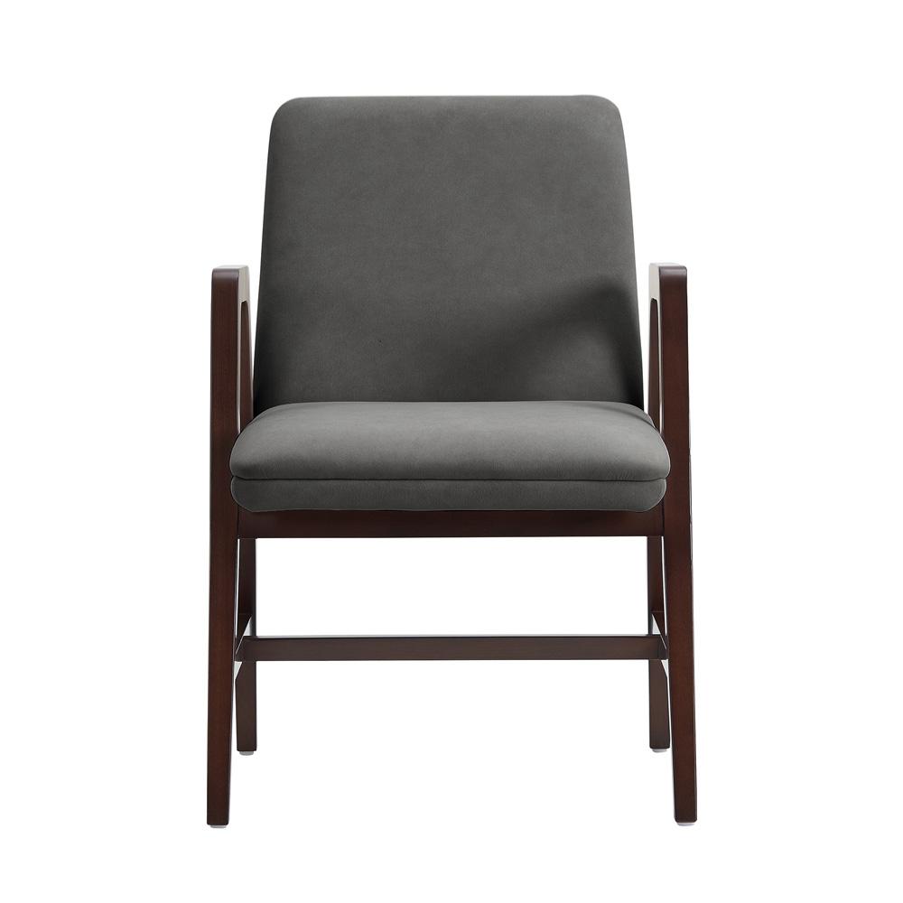 Manhattan Comfort - Stella Dining Armchair in Graphite - DC101AR-GY veiw 1