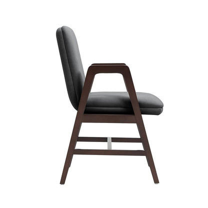Manhattan Comfort - Stella Dining Armchair in Graphite - DC101AR-GY veiw 2