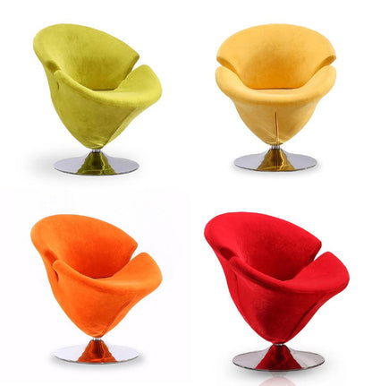 Manhattan Comfort - Tulip Velvet Accent Chairs with Metal Legs - Set of 4 - 4-AC029 veiw 1