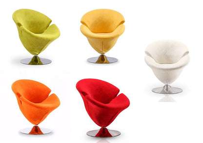 Manhattan Comfort - Tulip Velvet Accent Chairs with Metal Legs - Set of 5 - 5-AC029 veiw 1