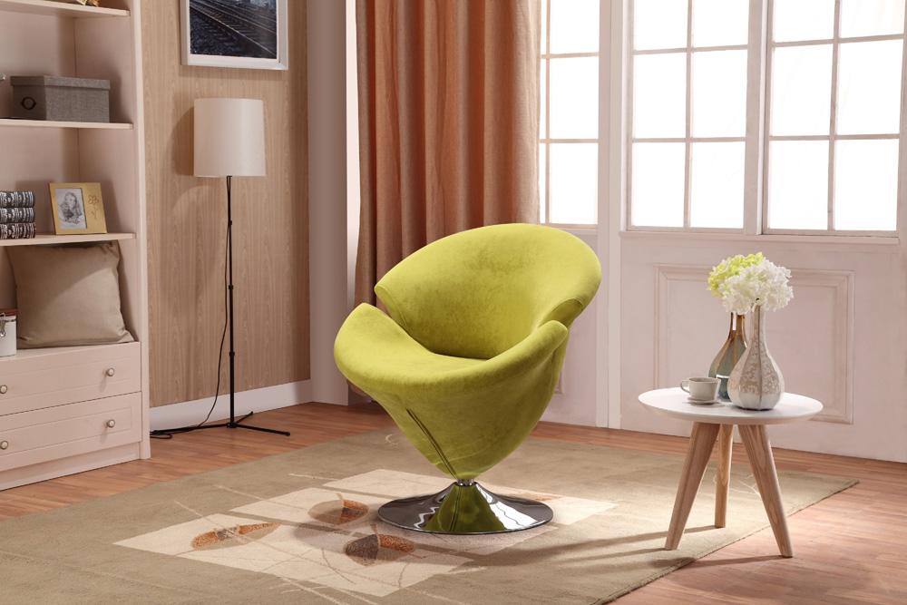 Manhattan Comfort - Tulip Velvet Accent Chairs with Metal Legs - Set of 5 - 5-AC029 veiw 7