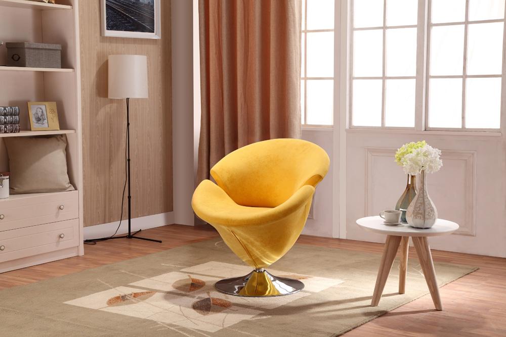 Manhattan Comfort - Tulip Velvet Accent Chairs with Metal Legs - Set of 5 - 5-AC029 veiw 9