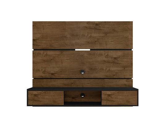 Manhattan Comfort - Vernon 62.99 Floating Entertainment Center in Rustic Brown and Black - 236BMC98 veiw 1