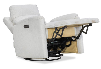 Margaritaville - Latitudes Power Swivel Recliner with Power Headrest and Power Lumbar in Beige Fabric - MV-RC825-PHLSW-408 view 5