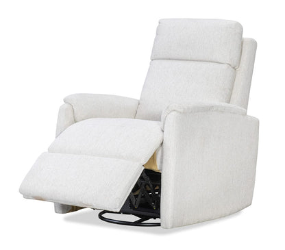 Margaritaville - Latitudes Power Swivel Recliner with Power Headrest and Power Lumbar in Beige Fabric - MV-RC825-PHLSW-408 view 8