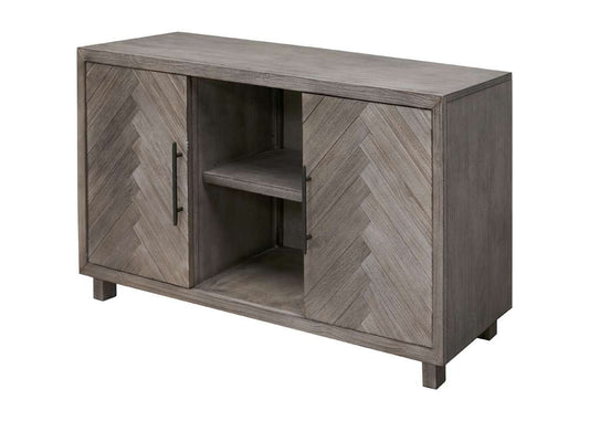 Martin Furniture - Palisades 60in TV Console, Fully Assembled, Gray - IMPA360 veiw 1