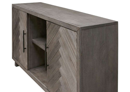 Martin Furniture - Palisades 60in TV Console, Fully Assembled, Gray - IMPA360 veiw 6