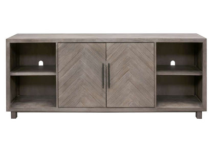 Martin Furniture - Palisades 80in Two Door TV Console, Fully Assembled, Gray - IMPA381 veiw 10