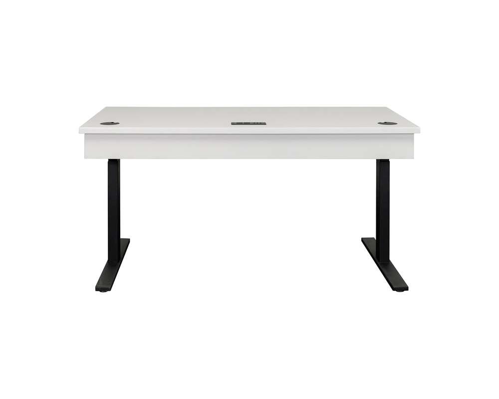 Martin Furniture - Abby - Modern Electric Sit/Stand Desk, Wood Adjustable Office Desk, White - IMAY384T-KIT view 2