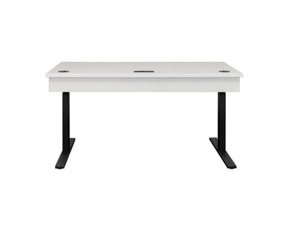 Martin Furniture - Abby - Modern Electric Sit/Stand Desk, Wood Adjustable Office Desk, White - IMAY384T-KIT veiw 2