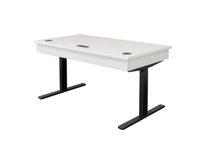 Martin Furniture - Abby - Modern Electric Sit/Stand Desk, Wood Adjustable Office Desk, White - IMAY384T-KIT veiw 3