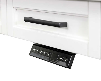 Martin Furniture - Abby - Modern Electric Sit/Stand Desk, Wood Adjustable Office Desk, White - IMAY384T-KIT veiw 4