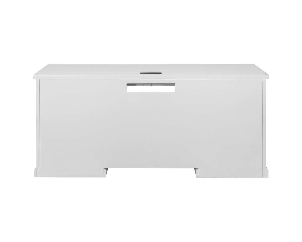 Martin Furniture - Abby - Modern Wood Desk, Office Writing Table, Credenza, Fully Assembled, White Finish - IMAY689 veiw 7