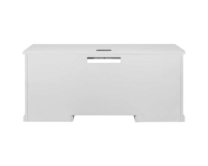 Martin Furniture - Abby - Modern Wood Desk, Office Writing Table, Credenza, Fully Assembled, White Finish - IMAY689 veiw 7
