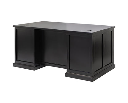 Martin Furniture - Abby - Modern Wood Double Pedestal Executive Desk, Writing Table, Office Desk, Fully Assembled, Black - IMAY680B view 7