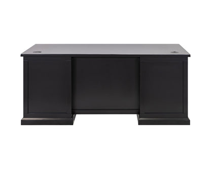 Martin Furniture - Abby - Modern Wood Double Pedestal Executive Desk, Writing Table, Office Desk, Fully Assembled, Black - IMAY680B view 8