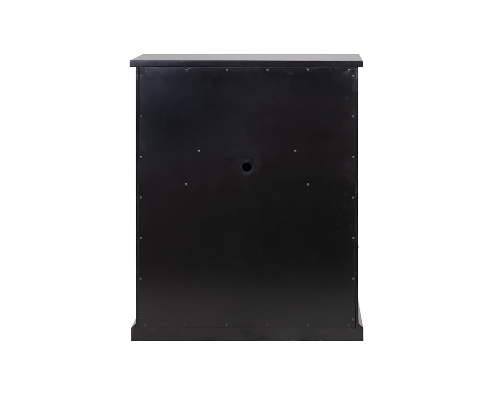 Martin Furniture - Abby - Modern Wood Drop-Lid Secretary Desk, Fully Assembled, Black - IMAY550B view 5