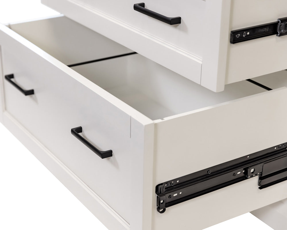 Martin Furniture - Abby - Modern Wood Drop-Lid Secretary Desk, Fully Assembled, White - IMAY550 view 7