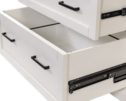 Martin Furniture - Abby - Modern Wood Drop-Lid Secretary Desk, Fully Assembled, White - IMAY550 view 7