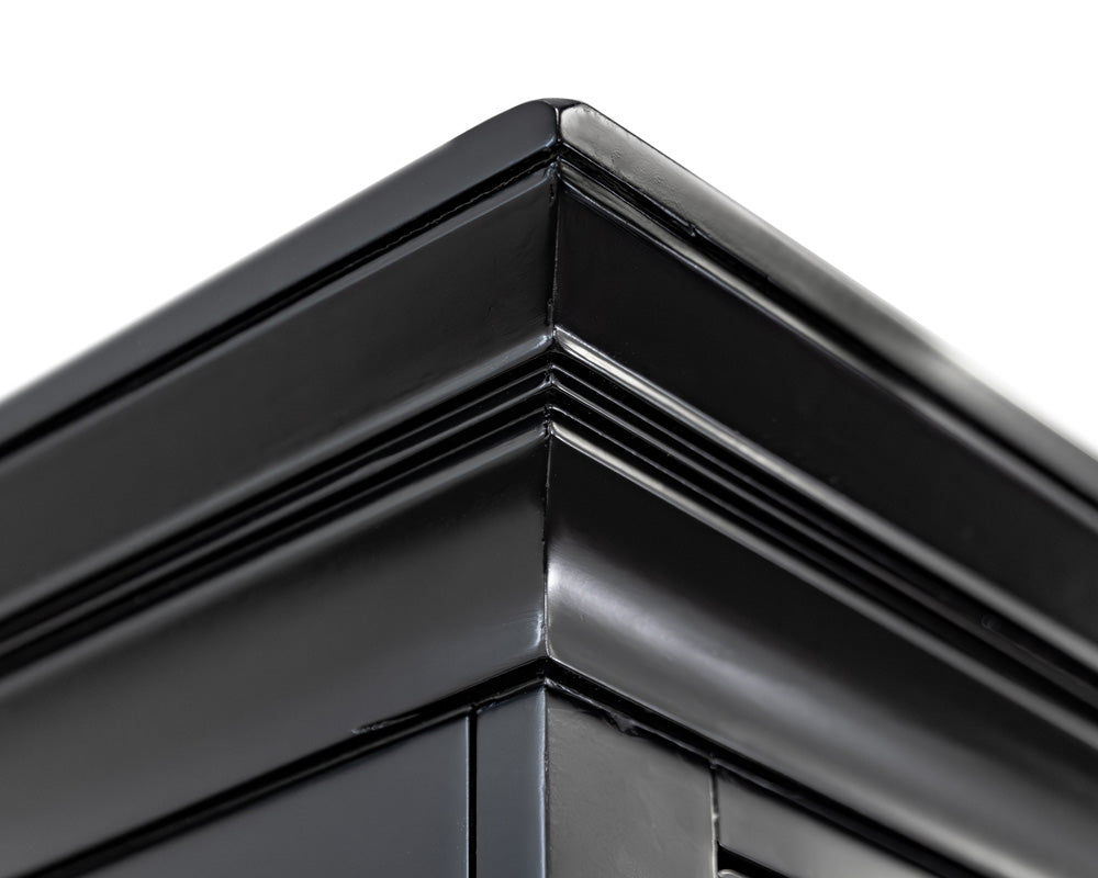 Martin Furniture - Abby - Modern Wood Hutch With Doors and Desk, Storage Hutch and Credenza, Office Storage, Fully Assembled, Black - IMAY682B-689BKIT view 8