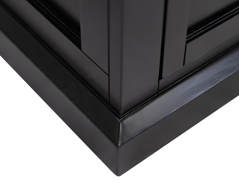 Martin Furniture - Abby - Modern Wood Hutch With Doors and Desk, Storage Hutch and Credenza, Office Storage, Fully Assembled, Black - IMAY682B-689BKIT view 11