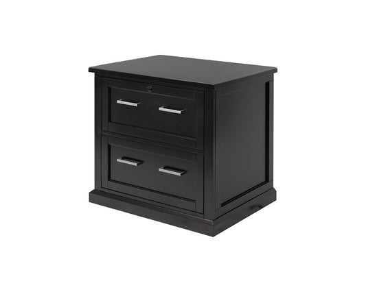 Martin Furniture - Abby - Modern Wood Lateral File, Office Lateral File, Storage File Drawer, Fully Assembled, Black - IMAY450B view 1