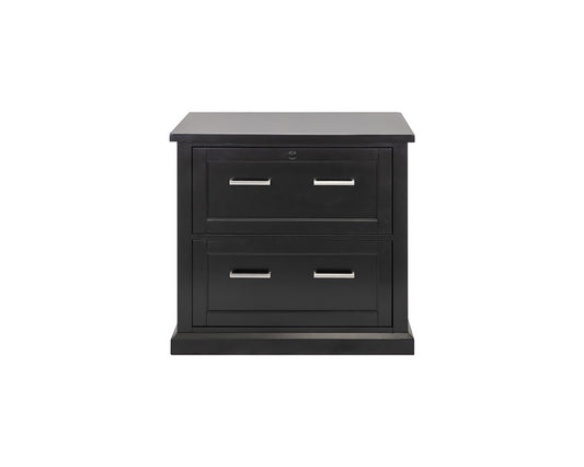 Martin Furniture - Abby - Modern Wood Lateral File, Office Lateral File, Storage File Drawer, Fully Assembled, Black - IMAY450B view 2