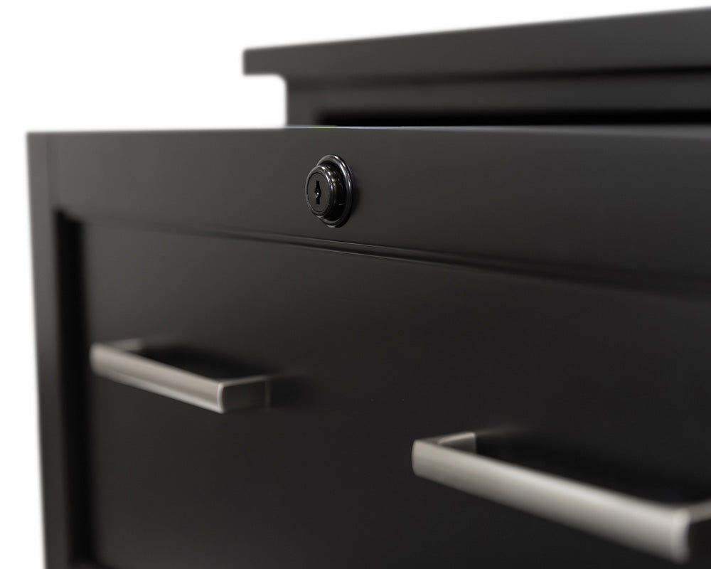 Martin Furniture - Abby - Modern Wood Lateral File, Office Lateral File, Storage File Drawer, Fully Assembled, Black - IMAY450B view 5