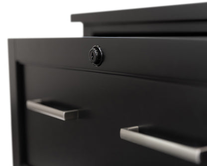 Martin Furniture - Abby - Modern Wood Lateral File, Office Lateral File, Storage File Drawer, Fully Assembled, Black - IMAY450B view 5