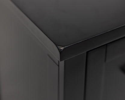 Martin Furniture - Abby - Modern Wood Lateral File, Office Lateral File, Storage File Drawer, Fully Assembled, Black - IMAY450B view 7