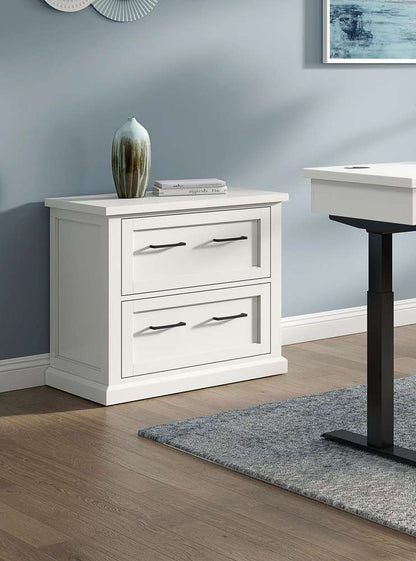 Martin Furniture - Abby - Modern Wood Lateral File, Fully Assembled, White  - IMAY450 veiw 1